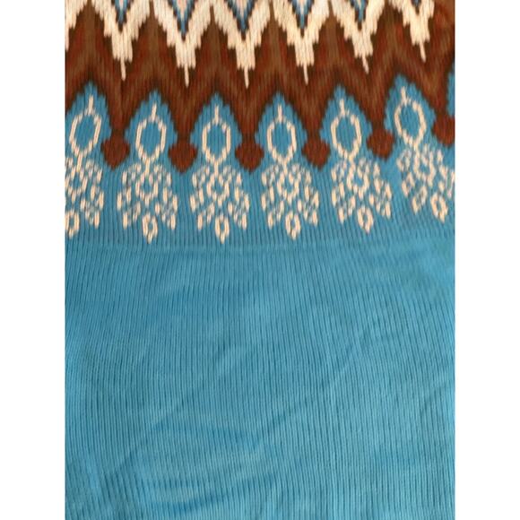 Women's Round-neck Loose Blue white browm Fashion Pullover Sweater winter skiing - Picture 4 of 6